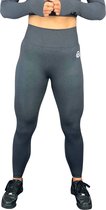 Outwork sportlegging / Squat-proof / hoge taille Grafiet zwart