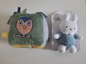 Nijntje Tiamo Babybundel Knuffel + Kubus - blauw.