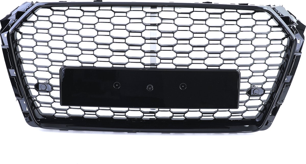 Audi A4 B9 8W 15 t/m 19 Sport Grill Zonder Embleem Glans Zwart