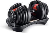 Cooper Group® Verstelbare halter - dumbell - gewichten - 24 KG - fitness apparatuur - gym tool - full body workout - verstelbare dumbell - zwart