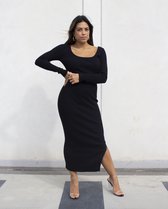 Jurk Jessica | dress black | lange mouwen | classy