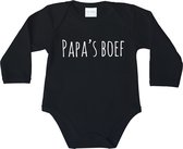 RompertjesBaby - Papa's boef - maat 92 - lange mouwen - baby - baby kleding jongens - baby kleding meisje - rompertjes baby - kraamcadeau meisje - kraamcadeau jongen - zwanger - st