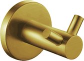 Klea Design Muurhaak Dubbel Geborsteld Goud
