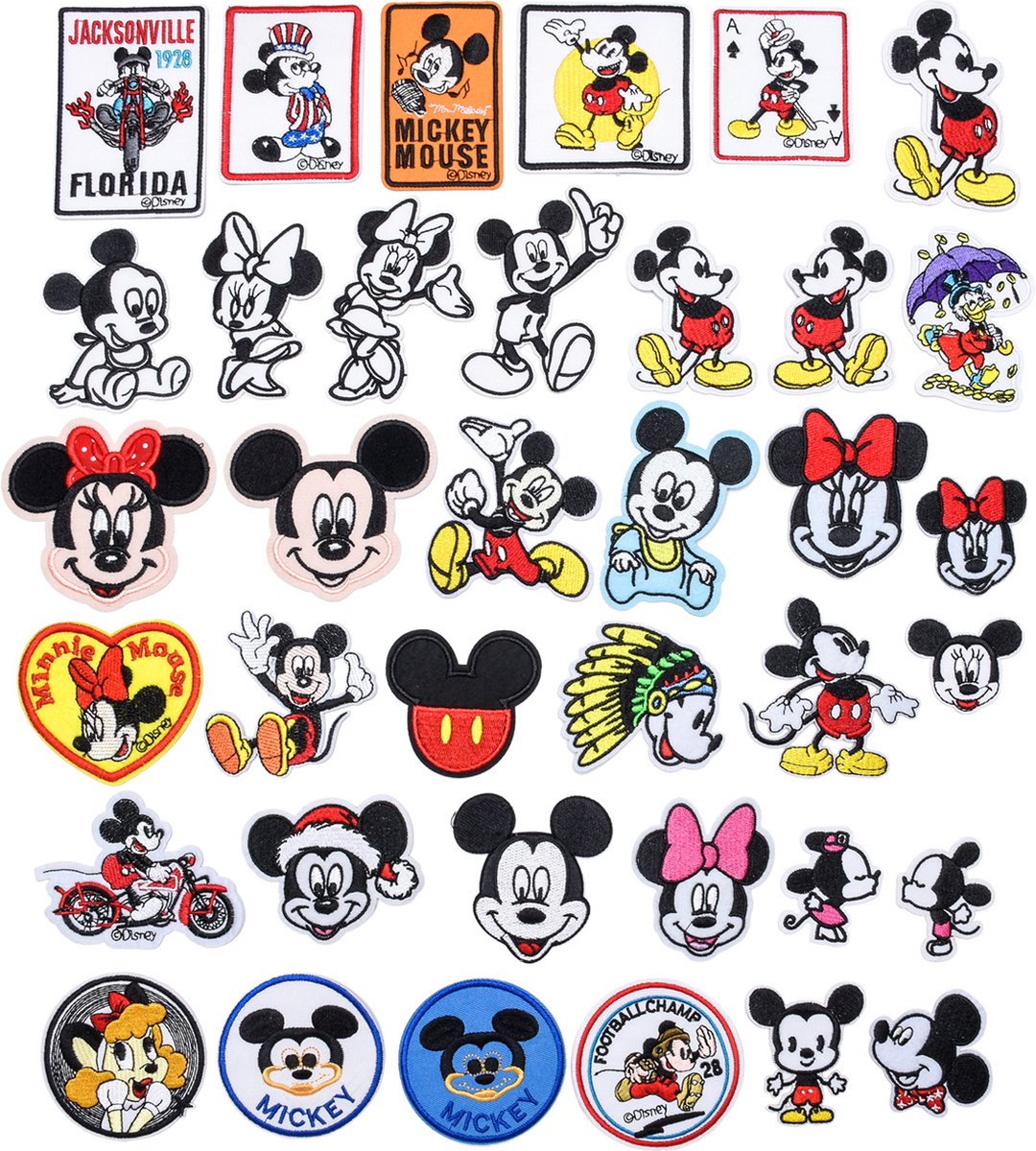 Mickey Mouse delige set -stof & strijk applicatie | bol.com