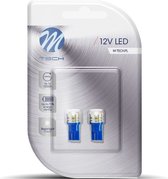M-Tech LED W5W 12V - Basic - 1x Led diode - Blauw - Set