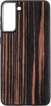 Samsung S21 PLUS Coromandel - Houten GSM / Telefoon Hoesje - Shockproof TPU Case