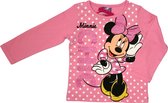 Disney Minnie Mouse Meisjes Longsleeve - Roze - T-shirt met lange mouwen - Maat 128