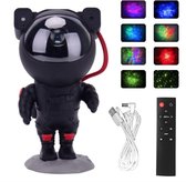 LED Sterren Projector Astronaut - Star Galaxy Projector - Sterrenhemel Kinderen En Volwassenen - Nachtlampje - USB - ZWART