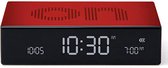 Lexon Flip Wekker LCD Premium Rouge