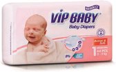 Bebiko VIP Baby NewBorn Active & Soft Pampers Luiers - Voordeelverpakking - Maat 1 (2-5 kg) - 220 stuks (5 x 44)