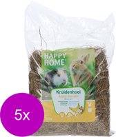Happy Home Herbal Hay - Pomme & Banane - Nourriture pour lapin - 5 x 500 g