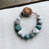 Speenkoord Jongen Blauw/Grijs