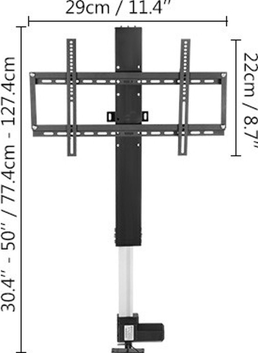 Stand LifterTV LiftTVbeugelW/AfstandsbedieningElektrische DC Motor