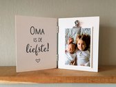 StylShop - Fotolijst - Oma is de liefste wit cadeau moederdag