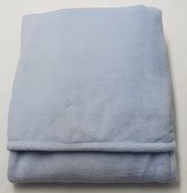 little feet - baby - winter ledikant deken - 100 x 150 cm - babyblauw wellness fleece - KINDERBEDJE