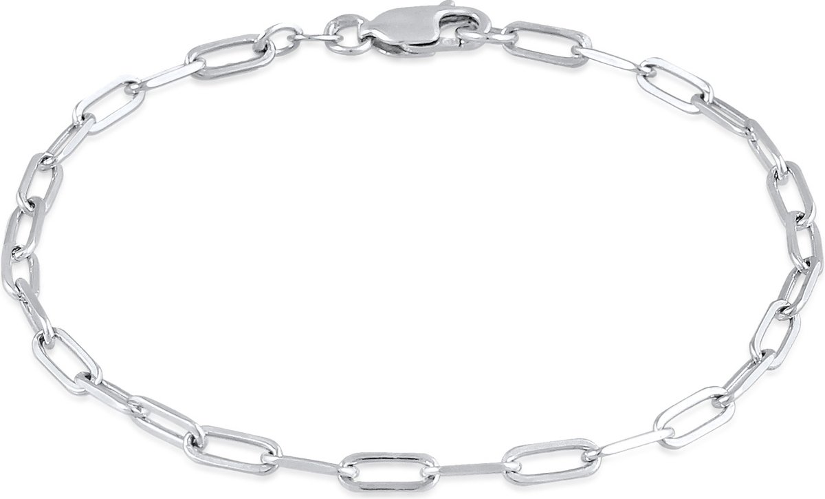 Elli - Armband - Dames Ovale Basis Ketting Blogger Trend in 925 Sterling Zilver - Dames