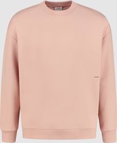 Purewhite -  Heren Relaxed Fit   Sweater  - Roze - Maat XL