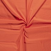 Katoen stof - Kleine stippen - Oranje - 140cm breed - 10 meter