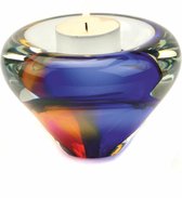 Urn / Mini Urn - Urn Theelicht Multicolor - Urn voor as - Urn Hond - Urn Kat - Urn Glasobject - Urn Kunst - As-Gedenkstuk - Glasurn