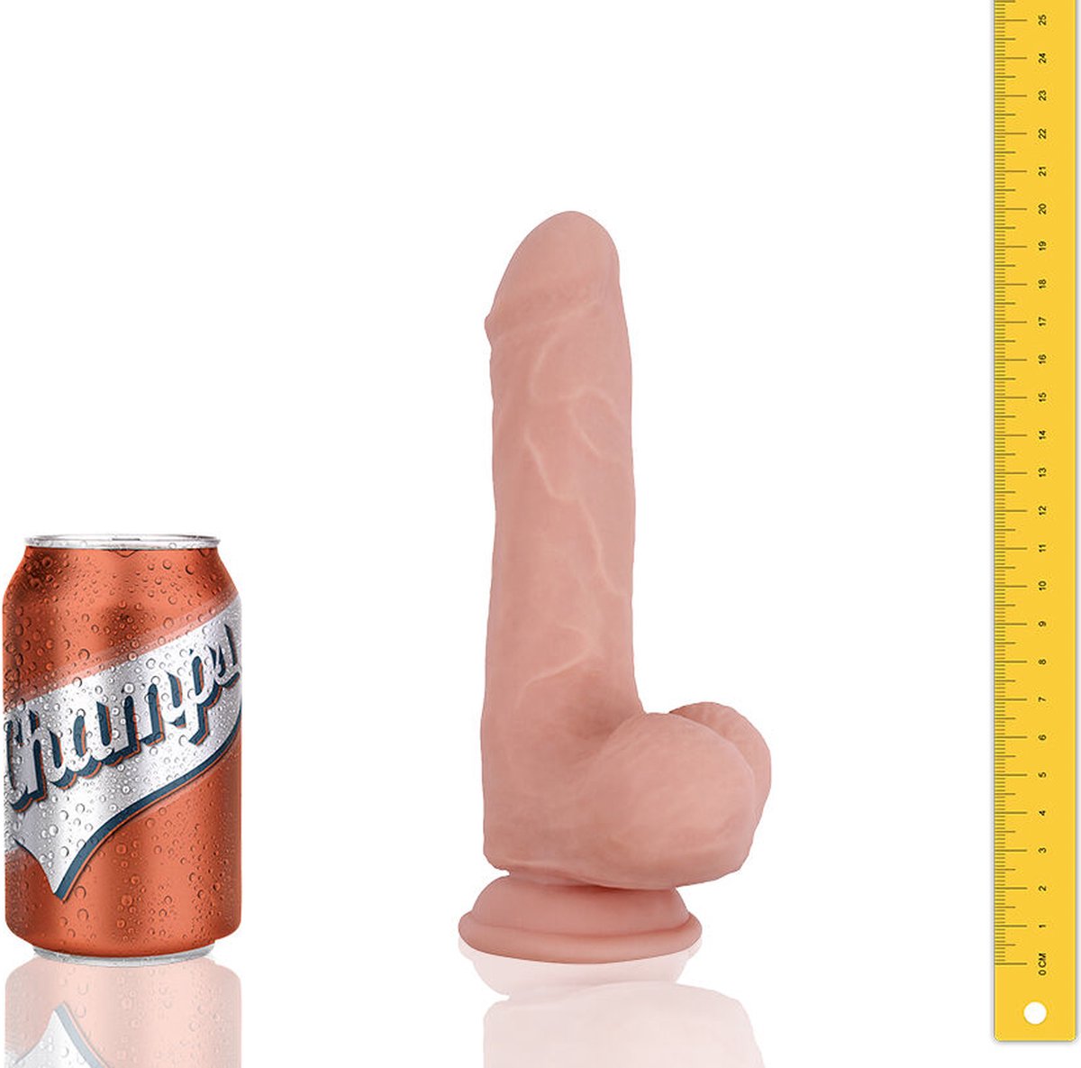 Goedkoopste Champs - Hunky - Dual Density Dildo - 20 x 4 cm - Lichte Huidskleur