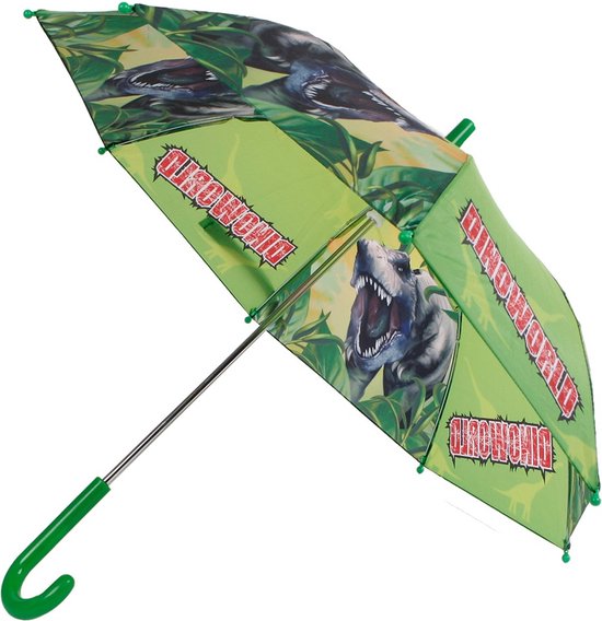 Dinoworld Kinderparaplu Jongens 70x60 Cm Polyester Donkergroen