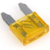 Steekzekering - Autozekering - 5 Ampère - Geel - 32 Volt - Mini - Geschikt voor o.a. Auto, Motor, Vrachtwagen en Boot