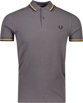 Fred Perry Polo Grijs Aansluitend - Maat L - Heren - Herfst/Winter Collectie - Katoen