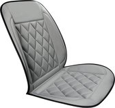Supera® Stoelverwarming Auto 12V - Autostoelverwarming - Warmtekussen Auto - Verwarmingskussen voor Autostoel - Autoverwarmingskussen - Grijs