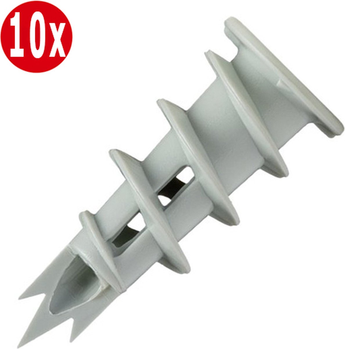 Hollewandplug | gipsplaatplug | gasbeton plug (10 stuks) Tornitrex - Tornitrex