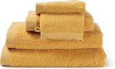 Casilin Handdoeken Set - 2 douchelakens (70x140cm) + 1 handdoek (50 x 100cm) + 2 washandjes - Oker - Geel