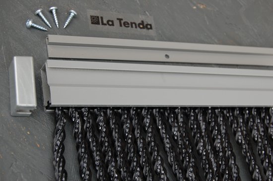 La Tenda Deurgordijn Vliegengordijn Bellano 1 140x250cm zwart — afbeelding 3