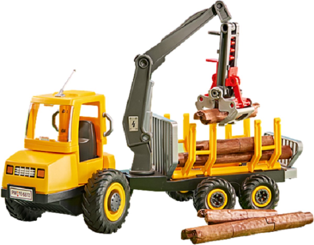 Playmobil houttransport met kraan (in plastic zak)