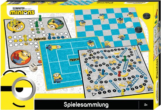 Thumbnail van een extra afbeelding van het spel Minions - 4-in-1 spellendoos - Familiespel - ladderspel - molenspel - damspel - pachisi