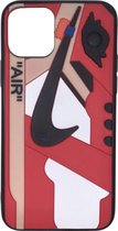 iPhone X/XS/11 Pro Case Air Jordan 1 - Nike Hoesje - "Miles" - Rood