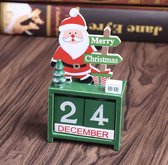 Without Lemons - Hout kerst Kalender - Kerstman - Duurzaam Oneindig kalender - kerstmis - Christmas decor - diy - calender - decoratie - sfeer -