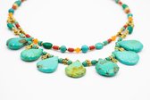 Aquatolia turquoise stone necklace