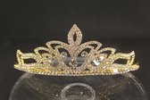 Mooie tiara, kroon, bruid, prinses, haaraccessoire, luxe diadeem, Haarpin, bloemen, haarpin, strass, koningin, maangodin, godin