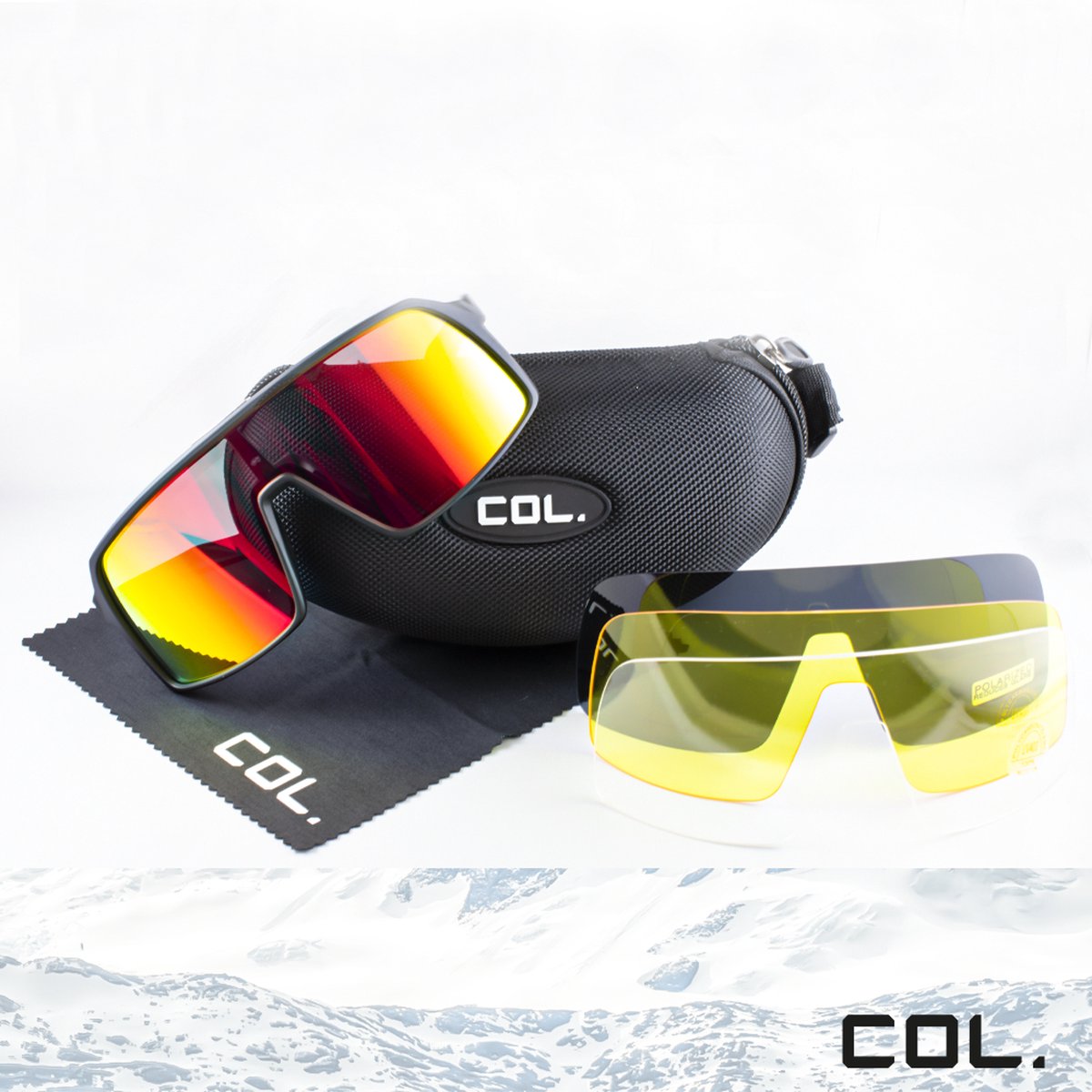 COL Sportswear - COL006 - Fietsbril - 4 Verwisselbare lenzen - Mannen & Vrouwen - COL Sportswear