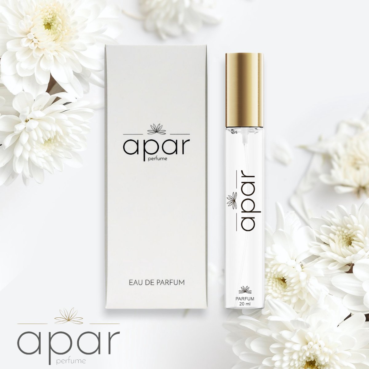 *F100* Oriëntaals, Bloemige merkgeur voor dames APAR Parfum EDP - 20ml - Nummer F100 Standard - - Cadeau Tip !