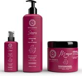 Kera Queens Trio Cactus sett - 3 producten - Shampoo - Haarmasker - Serum - nieuw - verzorging - gezond - haar - voedend