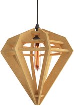 DECOBEL | DECO-VILT | Diamant | Maat S | Hanglamp - E27 - Woonkamer - Eetkamer - Duurzaam - Petfles - Industrieel | Goud 83