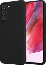 Samsung S22 Hoesje - Samsung Galaxy S22 hoesje zwart siliconen case cover