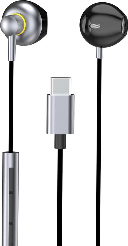 Bedrade USB-C Oortjes - Oordopjes met Draad en USB C aansluiting - Headset  - USBC | bol