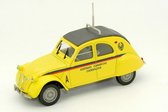 Citroën 2CV AZLM 1958 (Geel) (8 cm) 1/43 Norev - Inclusief Showcase (Modelauto - Schaalmodel - Miniatuurauto)