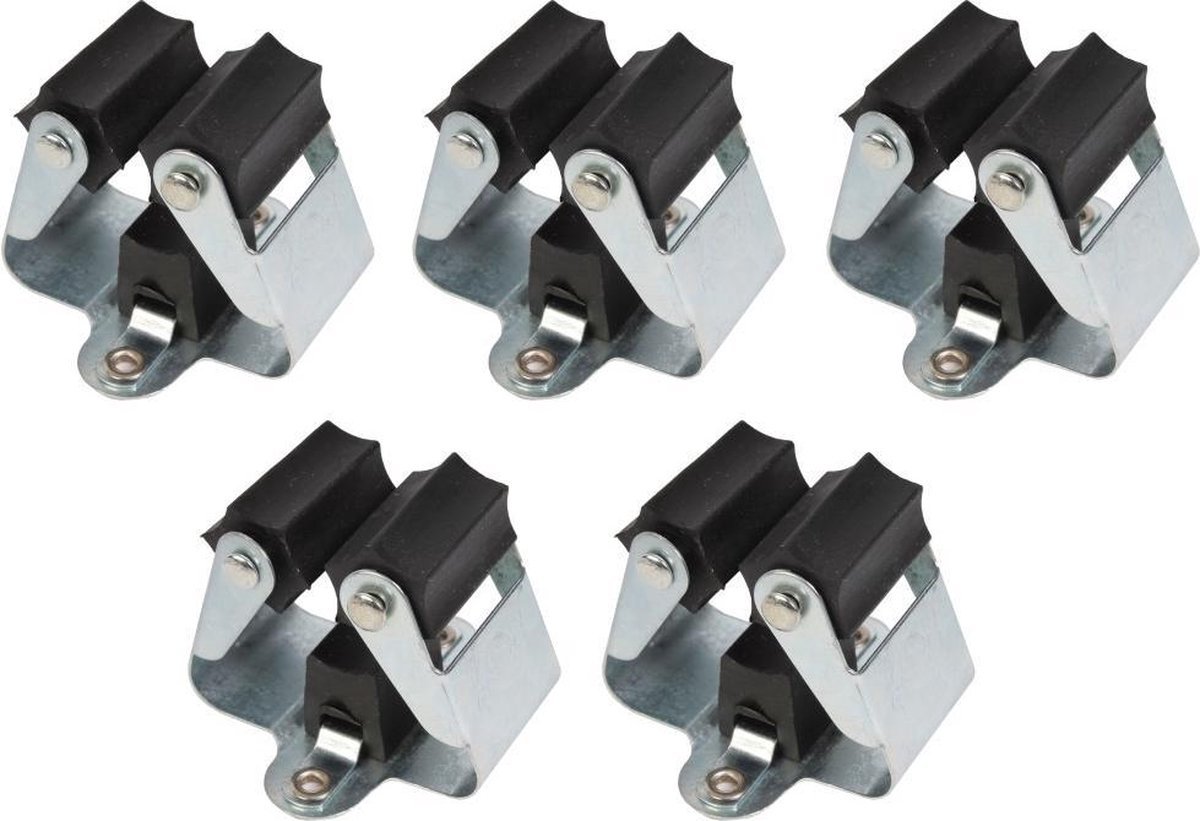 Gereedschapshouder - 10-stuks - Rubber-Gereedschaphouder & Bezemhouder Set Incl. Bevestiging- van Heble®