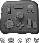 TourBox - Shortcut Controller - Mini Keyboard voor Design, Foto, Music en Videobewerking - Adobe Illustrator Photoshop Premere - FinalCut  LogicPro Sketch Figma lightroom