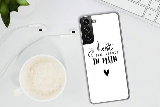 Coque Samsung Galaxy S22 Plus - Tu as une place dans mon cœur - Partner - Citations - Proverbes - Coque de téléphone en Siliconen