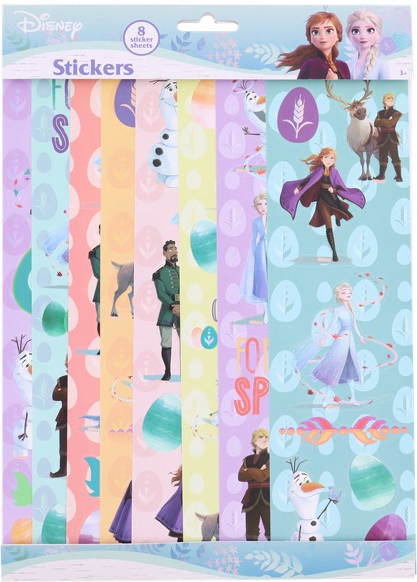 Frozen stickers - PaasStickers - Pasen - Disney - Knutselen - Paasei - Paasdagen - Paasvakantie - April - Vrolijk Pasen - Paashaas - Plakken - Jongens - Meisjes - Paasontbijt - Kinderen - Velletjes Stickers - Paaseieren zoeken - Feestdag - Feest