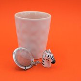 theefilter Zebra Jungle voor losse thee theezeef thee-ei infuser