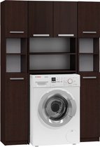 Wasmachine Ombouwkast-Opbouwkast Wasmachine-2 kolomkasten-Wenge Kort